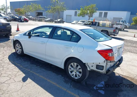 2012 Honda Civic Lx из США, поврежденный, VIN 2HGFB2F58CH598343